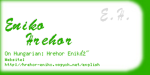 eniko hrehor business card